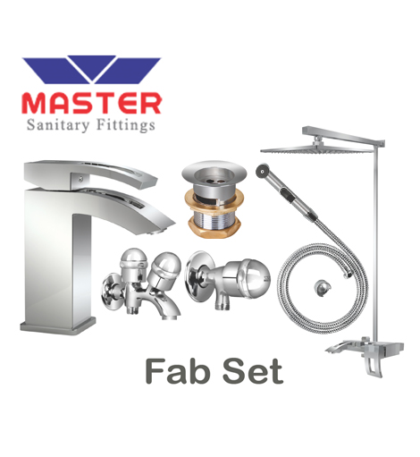 Master Gold Series Emerald Set With Overhead Rain Shower (3085A)