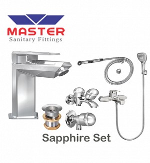 Master Gold Series Sapphire Set With Saphire Hand Shower 3082