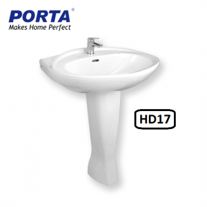 Porta Wash Basin with Full Pedestal Model:(HD17)